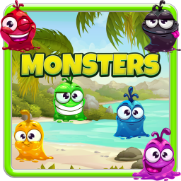 Play Monsters Match 3 free game